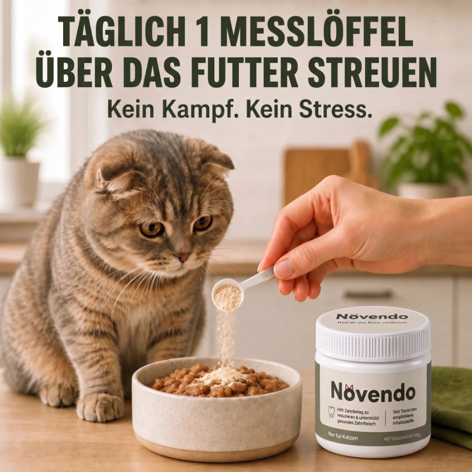 Novendo Zahnpulver für Katzen