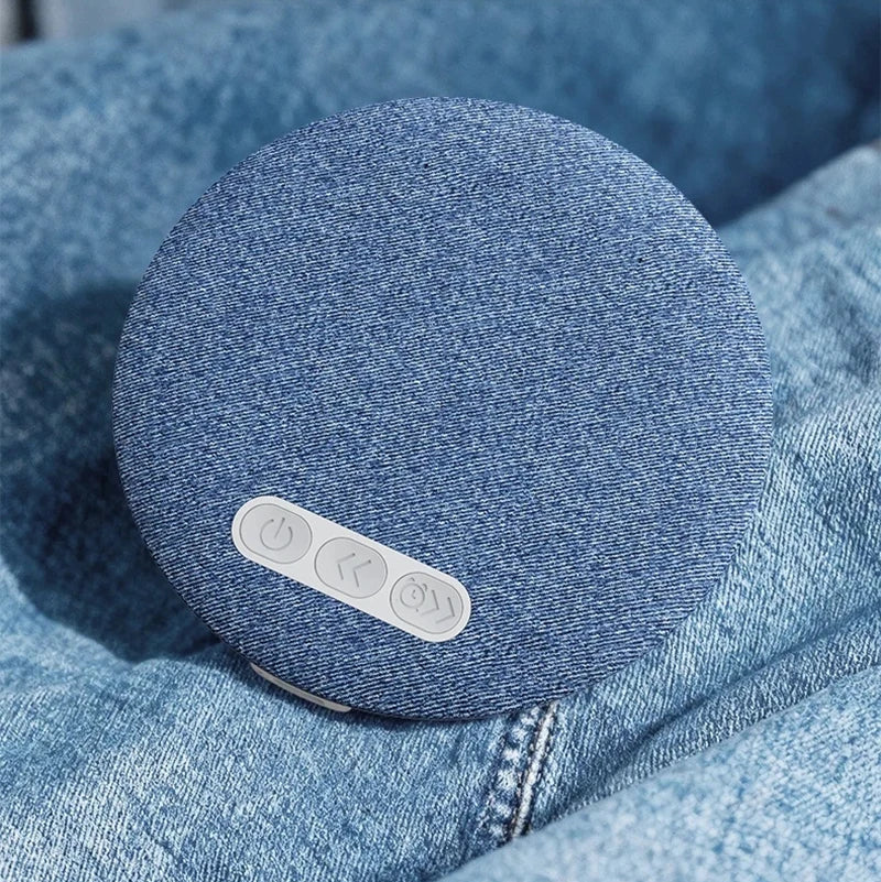 SleepSonic Kissen Lautsprecher - Leinen Blau Voll-Leinen