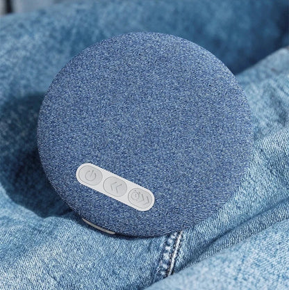 SleepSonic Kissen Lautsprecher - Leinen Blau Voll-Leinen
